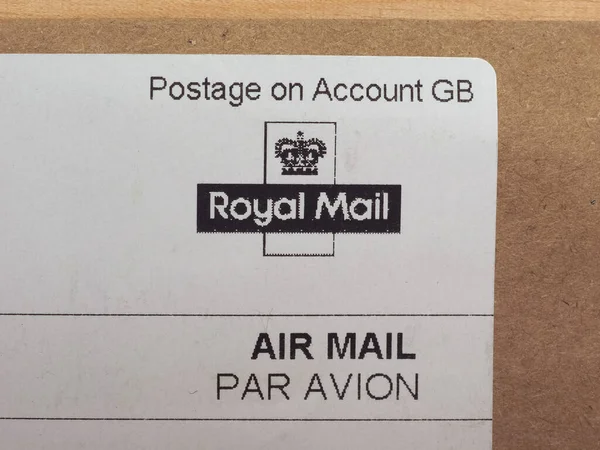 ロンドン Circaエイプリル2020 ロイヤルメール航空便の手紙 — ストック写真
