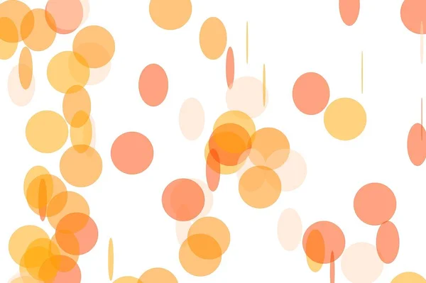 Abstract minimalist orange illustration with circle and ellipses useful as a background