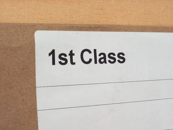 Boş Etiketli Birinci Sınıf Hava Postası Zarfı — Stok fotoğraf