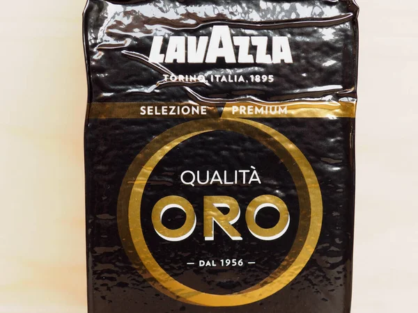 Turin Italien Circa April 2020 Lavazza Premium Qualita Oro Kaffepaket — Stockfoto