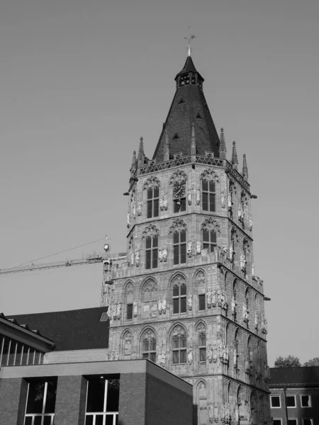 Koelner Rathaus Town Hall Building Koeln Germany Black White — Stockfoto