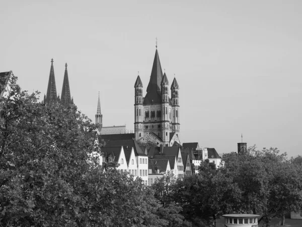 Koeln Germany Circa August 2019 Altstadt Meaning Old Town Black — Stock Photo, Image