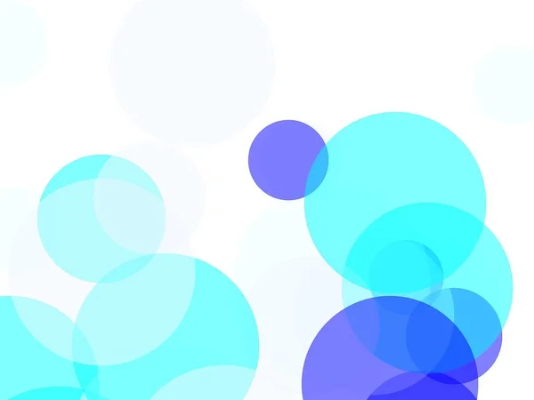 Abstraktní Minimalistické Modrý Obrázek Kruhy Užitečné Jako Pozadí — Stock fotografie