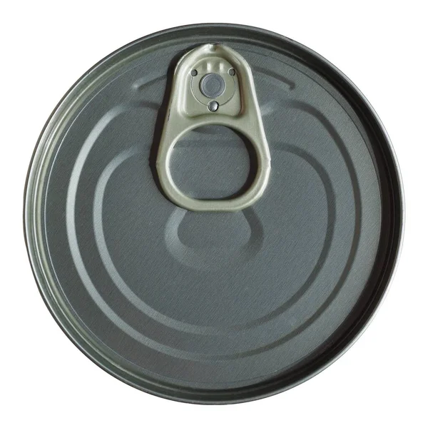錫は白地に隔離された缶詰食品の保存のために — ストック写真