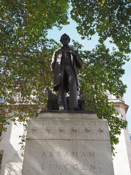 London Storbritannien Circa September 2019 Præsident Abraham Lincoln Statue Parliament - Stock-foto