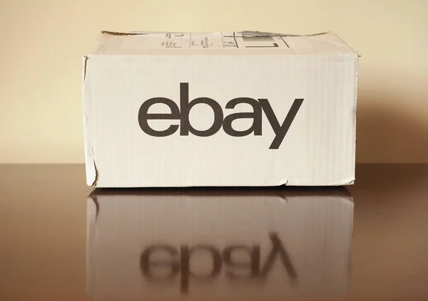 Londres Reino Unido Circa Abril 2020 Pacote Ebay — Fotografia de Stock