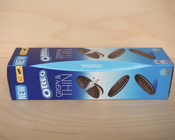 美国东部汉诺威 Circa May 2020 Oreo Crispy Thin Cookies Packet — 图库照片