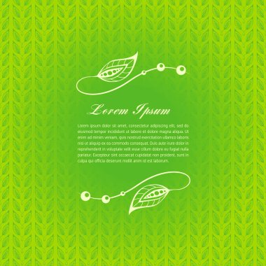 Yeşil kaligrafi öğeleri