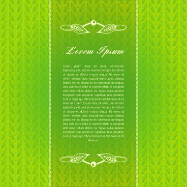 Yeşil kaligrafi öğeleri