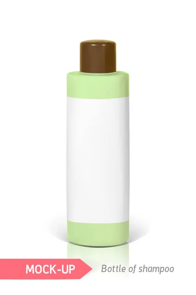 Small bottle of shampoo — Stock Vector