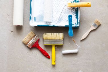 Boya Fırçası ve dekorasyon için roller