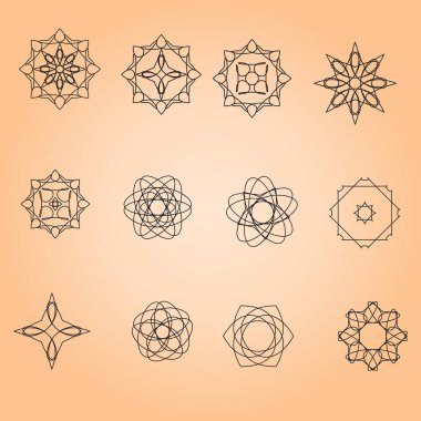 En az yuvarlak desenleri