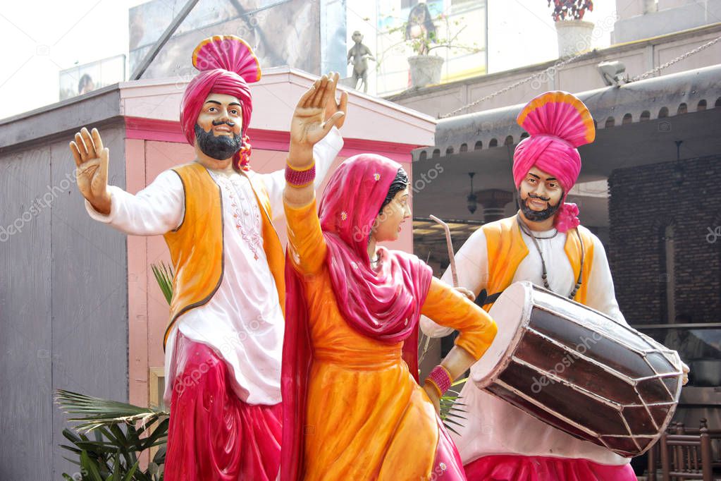 Punjabi Culture and tradition dance on Baisakhi festival