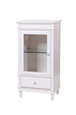 Klasik Beyaz ahşap zemin yolu ile dolap,