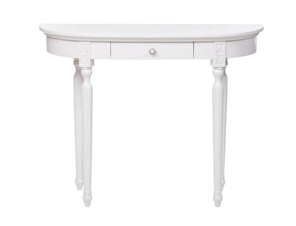 Elegantní stolek izolované přes bílý, s ořezovou cestou — Stock fotografie