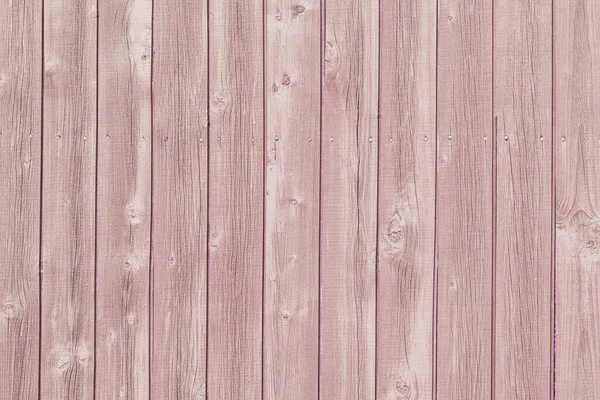 Placas rosa claras lisas, uma cerca. Fundo vazio para layouts e sites. Textura de madeira — Fotografia de Stock