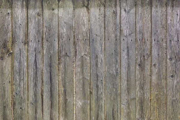 The structure of an old wooden fence. Worn boards with mold and rusty nails. Background for sites and layouts — 스톡 사진