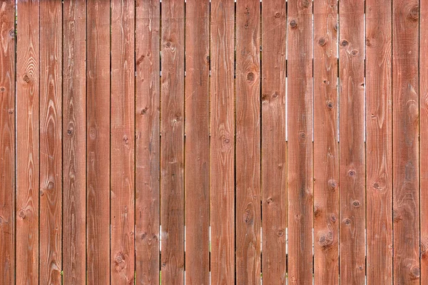 Dřevěná hnědá prkna. Fragment dřevěného svislého plotu. Pozadí pro web a rozvržení — Stock fotografie