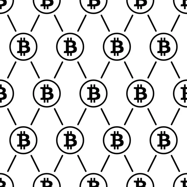 Bitcoin siyah beyaz arka plan Dikişsiz desen doku