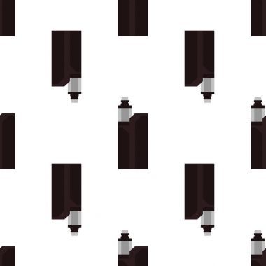 Beyaz arka plan vape izolasyonların üzerinde elektronik sigara seamless modeli