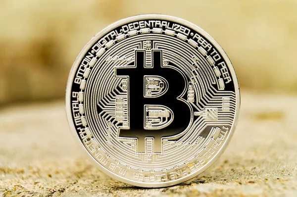 Nueva moneda criptográfica, bitcoin y finanzas de honorarios de computadora — Foto de Stock