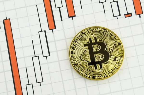 Bitcoin は、exchange およびこの暗号通貨の現代方法は金融で支払いの便利な手段と web 市場です。 — ストック写真