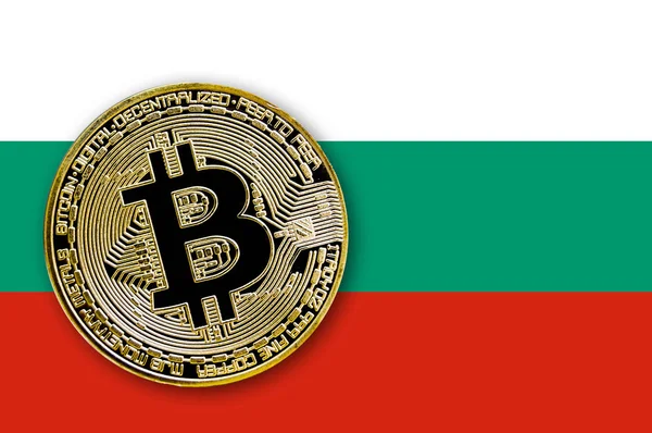 Bulgaristan bayrağı üzerinde sikke bitcoin