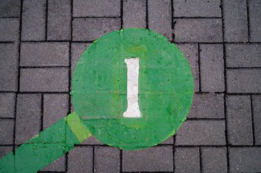 turist Rota 1 başlangıç noktasında rakam