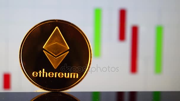 Ethereum Adalah Cara Pertukaran Modern Dan Mata Uang Kripto Ini — Stok Video
