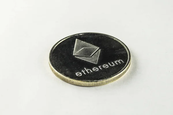 Ethereum is a modern way of exchange and this crypto currency — Stock Photo, Image