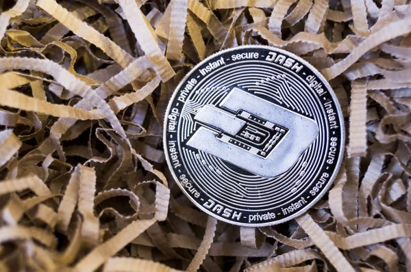 Dash es una forma moderna de cambio y esta moneda criptográfica — Foto de Stock