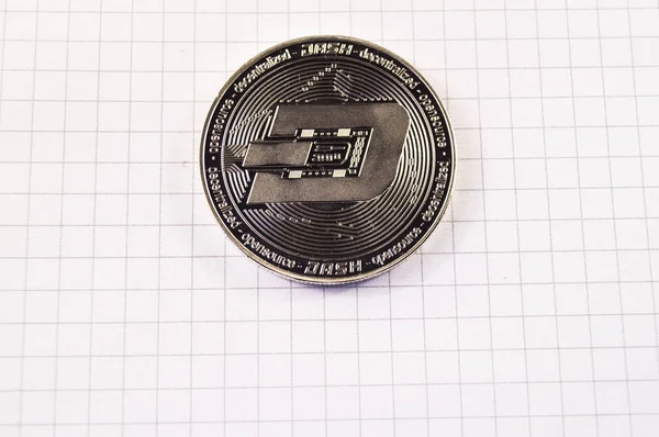 Dash is a modern way of exchange and this crypto currency — Stock Photo, Image