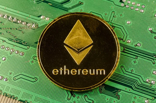 Ethereum to nowoczesny sposób wymiany i ten krypto waluty — Zdjęcie stockowe