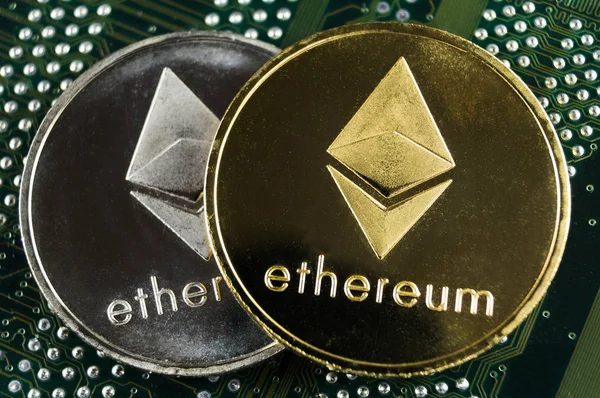 Ethereum to nowoczesny sposób wymiany i ten krypto waluty — Zdjęcie stockowe