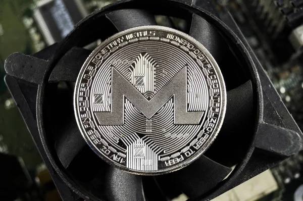 Monero Una Forma Moderna Cambio Esta Moneda Criptográfica Medio Conveniente — Foto de Stock