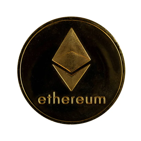 Ethereum is a modern way of exchange and this crypto currency is a convenient means of payment in the financial — Stock Photo, Image