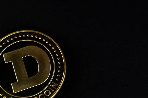 Dogecoin criptomoeda meios de pagamento no setor financeiro — Fotografia de Stock