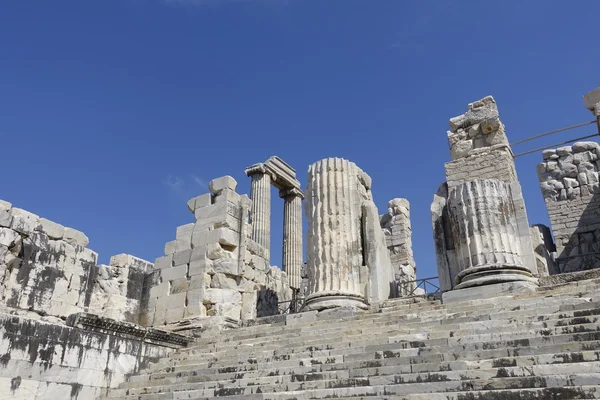 Vista del Templo de Apolo en la antigua ciudad de Didyma —  Fotos de Stock