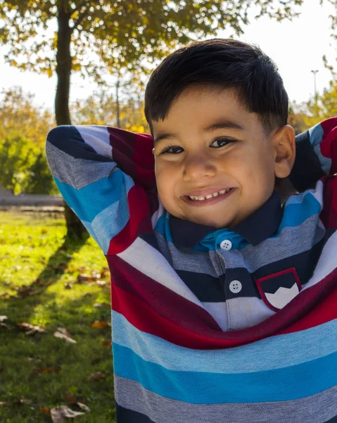 Delightful little boy portrait. — Stock Photo, Image