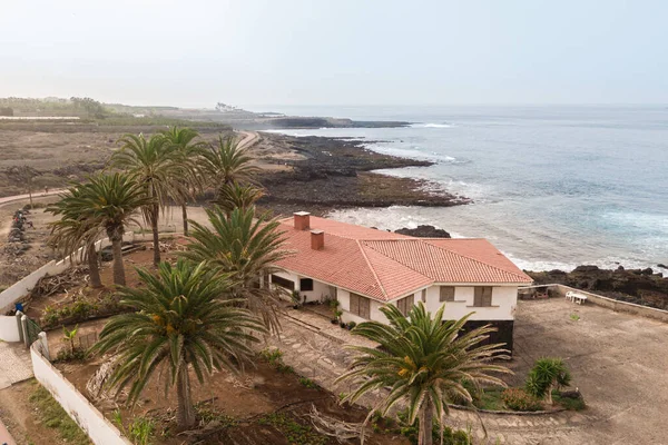 Gemütliche Private Villa Direkt Strand Resort Waterfront Strand Landschaft Luftbild — Stockfoto