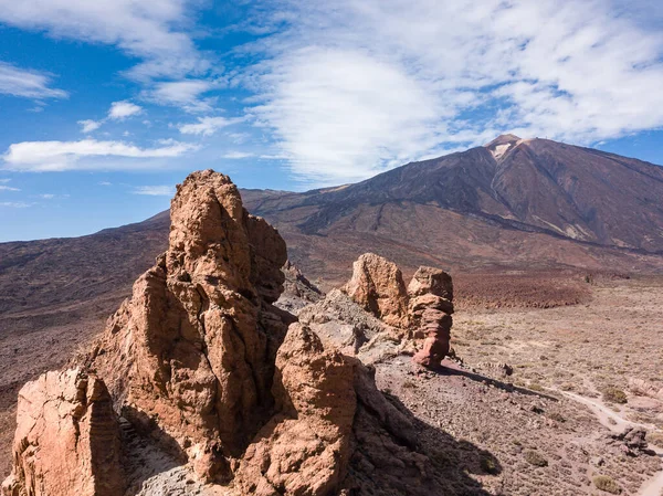 Wulkan Teide Krajobraz Górski Parku Narodowym Teide Teneryfa Wyspy Kanaryjskie — Zdjęcie stockowe