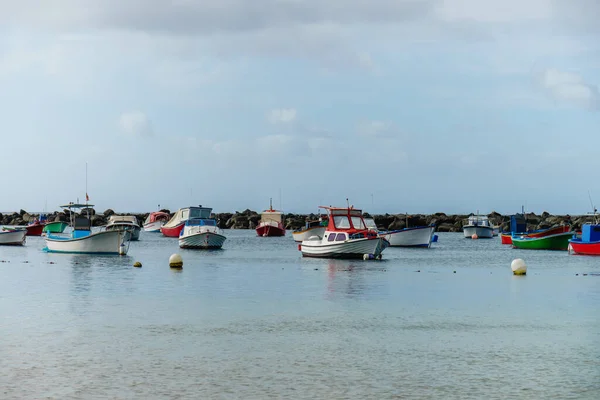 Boote Lokaler Fischer Fischerboote Kleinen Hafen Des Ferienortes Puerto Cruz — Stockfoto