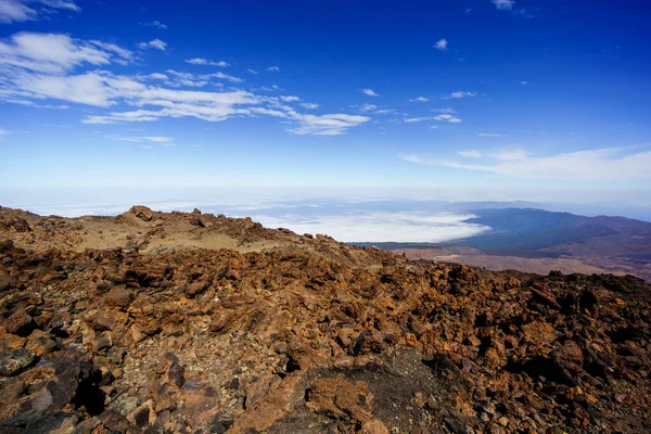 Beautiful Mount Landscape Top Teide Tenerife Volcano Canary Islands Spain — Stock Photo, Image