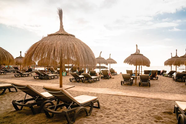 Empty Tenerife Beach Pandemic Ban Visiting Public Places Tenerife Deserted — Stock Photo, Image