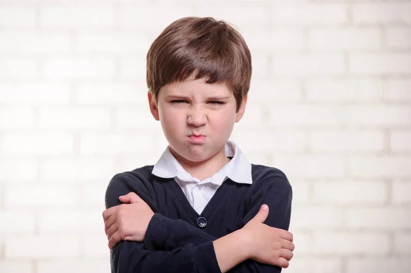 Portrait du garçon de l'école primaire . — Photo