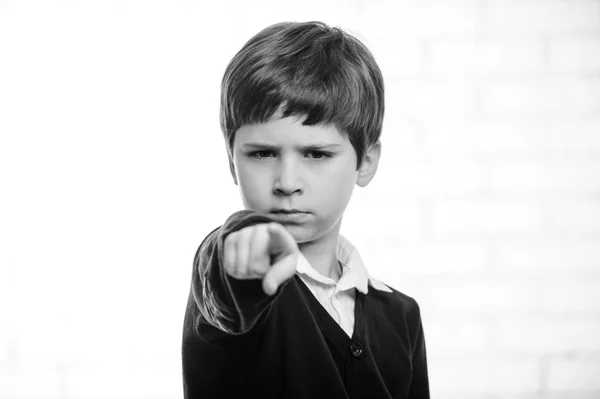 Portret van basisschool jongen. — Stockfoto