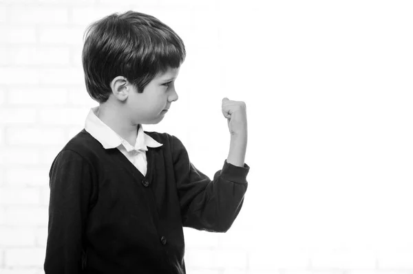 Retrato do menino da escola primária . — Fotografia de Stock