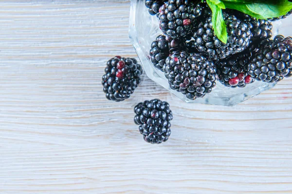 BlackBerry ile üzerine beyaz izole yaprak yeşil