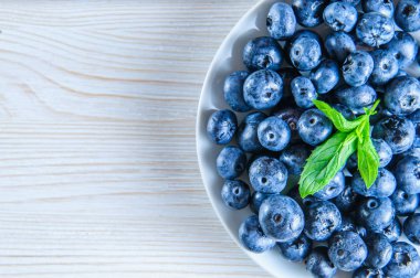 Olgun bluberries closeup. 