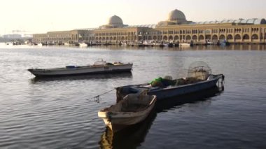 Sharjah, Birleşik Arap Emirlikleri - 25 Mayıs 2017: Sharjah görünümü yeni Balık pazarı.